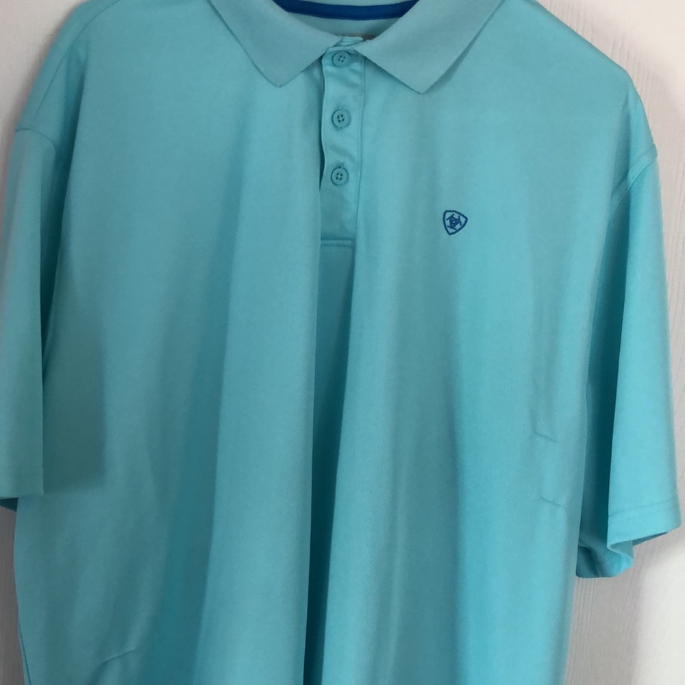 Men’s collar Ariat heat series short sleeve spring collar shirt - Picture 6 of 17